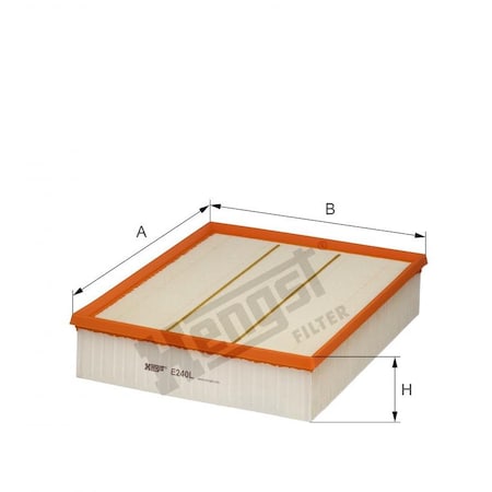 Hengst Air Filter, E240L E240L